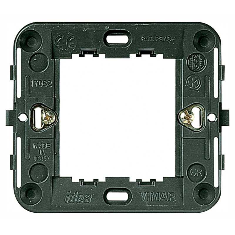 17082 Supporto 2 Moduli Ridotti Grigio Idea