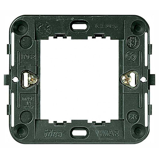 17082 Supporto 2 Moduli Ridotti Grigio Idea