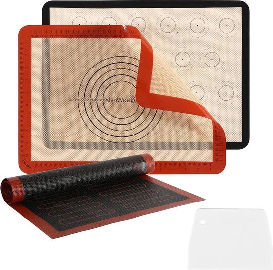 Set di cottura per macarons e pasta 3 pezzi - rivestimento antiaderente - BPA libero
