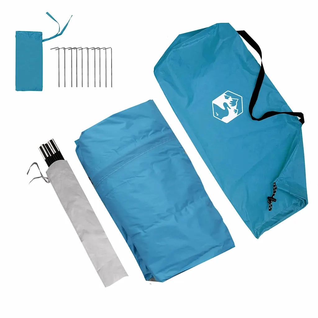 Tenda da Carovana per 5 Persone Blu 410 x 275 x 245 cm