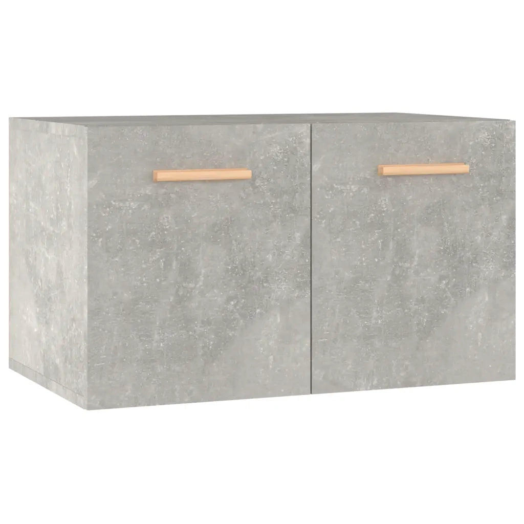 Mobile a Parete Grigio Cemento 60x36,5x35 cm Legno Multistrato 812910