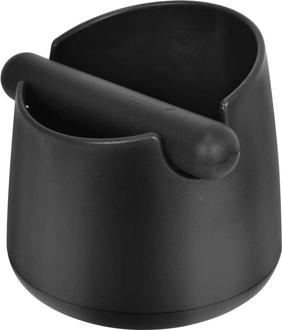 Scatola Knock per Espresso a forma rotonda con gomma d'assorbimento shock e maniglia in gomma per Knock Box