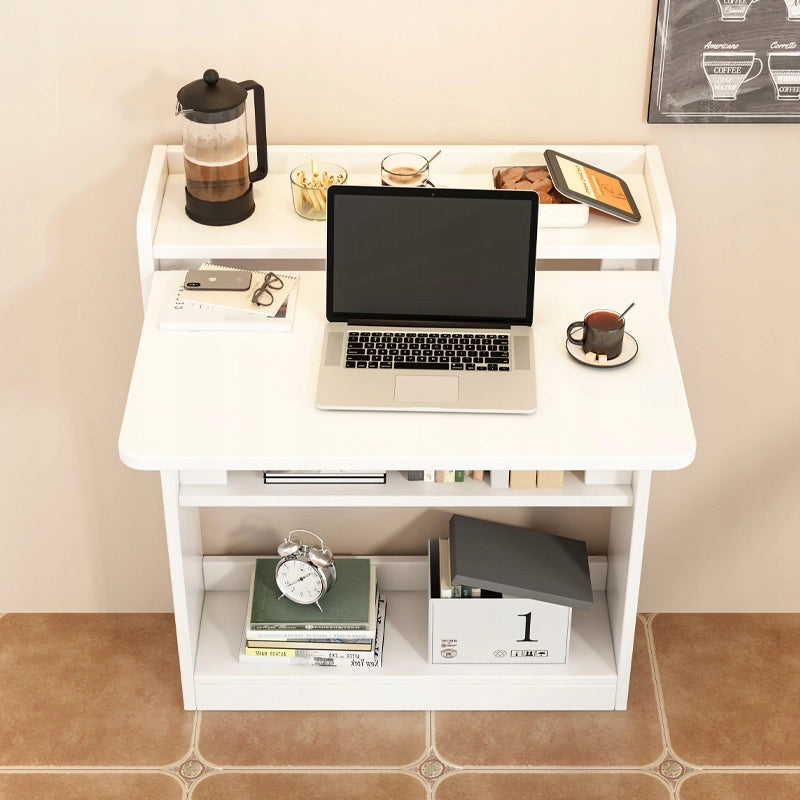 Scrivania pieghevole da parete bianca armadio scaffale scaffale moderno tavolo per laptop