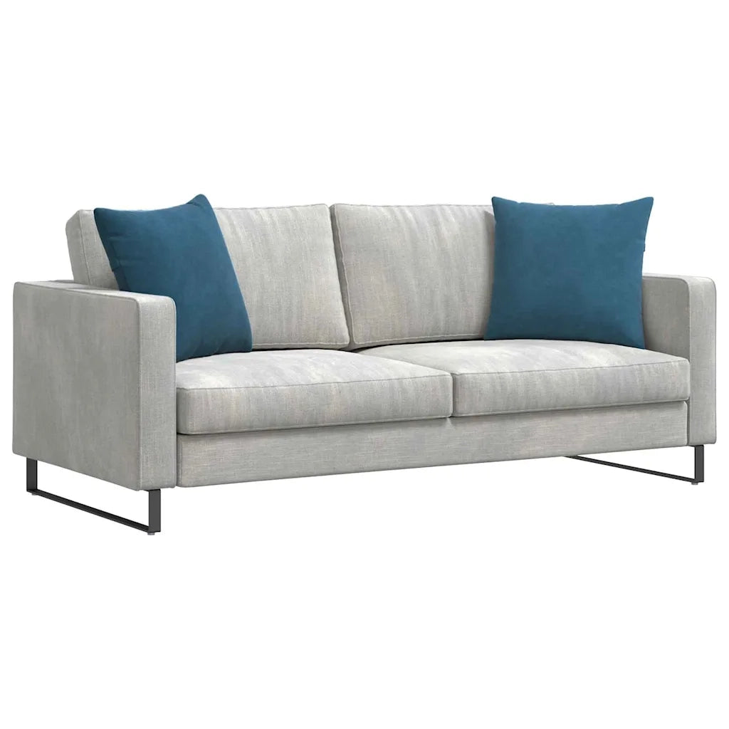 Cuscini da Divano 2 pz | Cuscini per sedie Blu 50 x 50 cm Tessuto in Cords