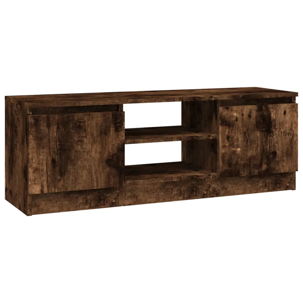 Mobile Porta TV con Anta Rovere Fumo 102x30x36 cm 823355