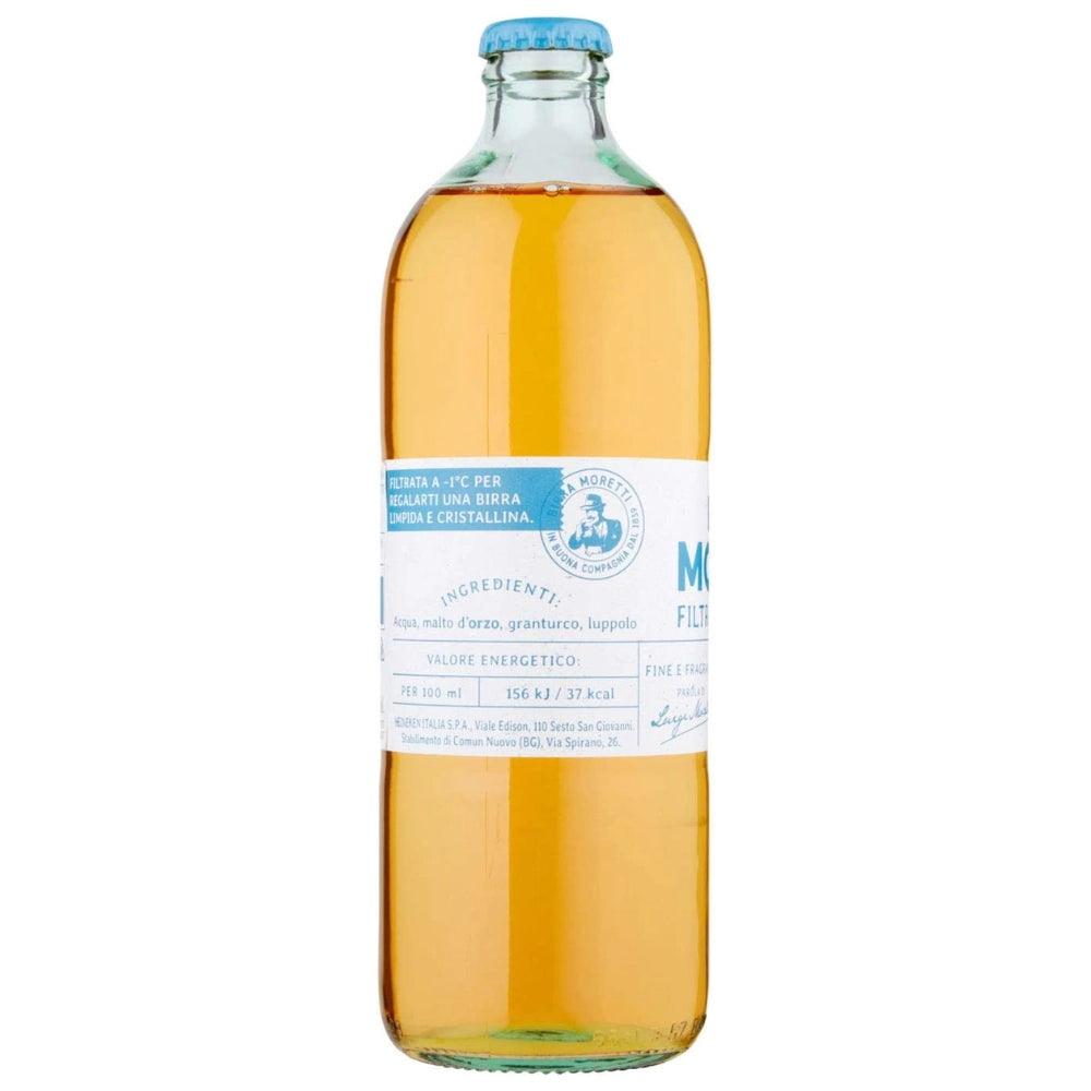 Birra moretti filtrata a freddo 24 bottiglie da 55 cl