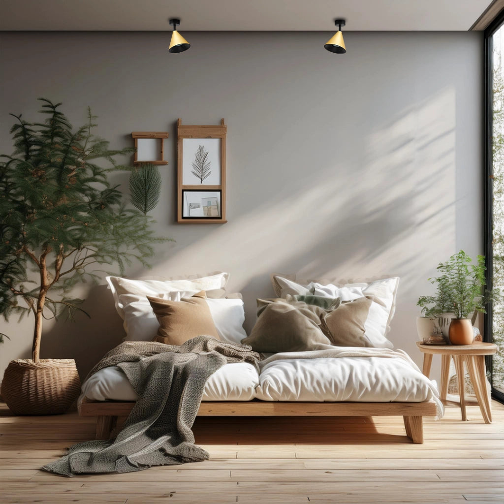 Faretto soffitto conico oro/nero CONE Milagro 1xGU10 10W