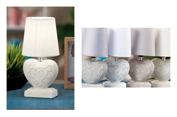 1 Pezzo Lampada Lume con Base in Ceramica Antibes 29 cm 4 Colori