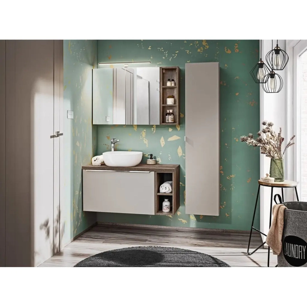 Lavabo da appoggio quadrato 41x41 cm bianco lucido in ceramica
