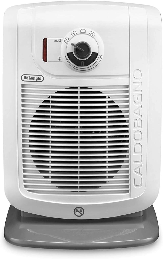 De'longhi hbc 3030 termoventilatore caldobagno, 2 livelli di potenza, funzione eco-silence, protezione antigoccia, ventilazione estiva, avvolgicavo, per ambienti fino a 60 m³