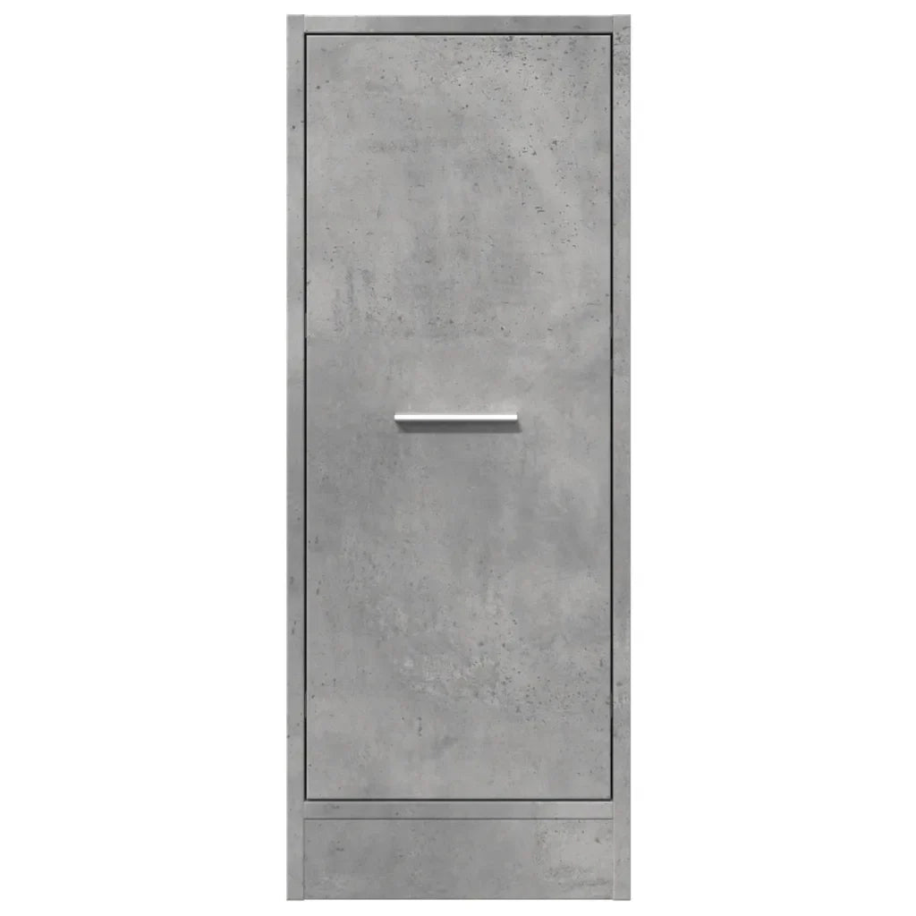 Mobiletto da farmacia multifunzionale contenitore 30 x 41 x 77,5 cm design contemporaneo in legno grigio cemento 02_0050604