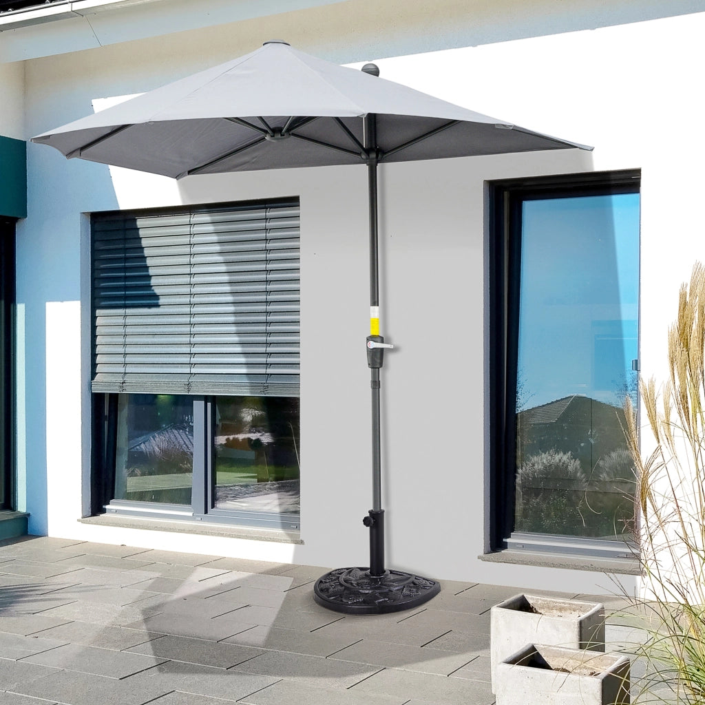 Base per ombrellone in resina ¨C zephmum ¨C nero 50x31x32 cm