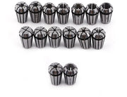 Collet Set 15 pezzi - Attrezzatura CNC - Precisione - Alta Elasticità - Imballo Protettivo - Per Macchine di Fresatura e di Grave - Collettore