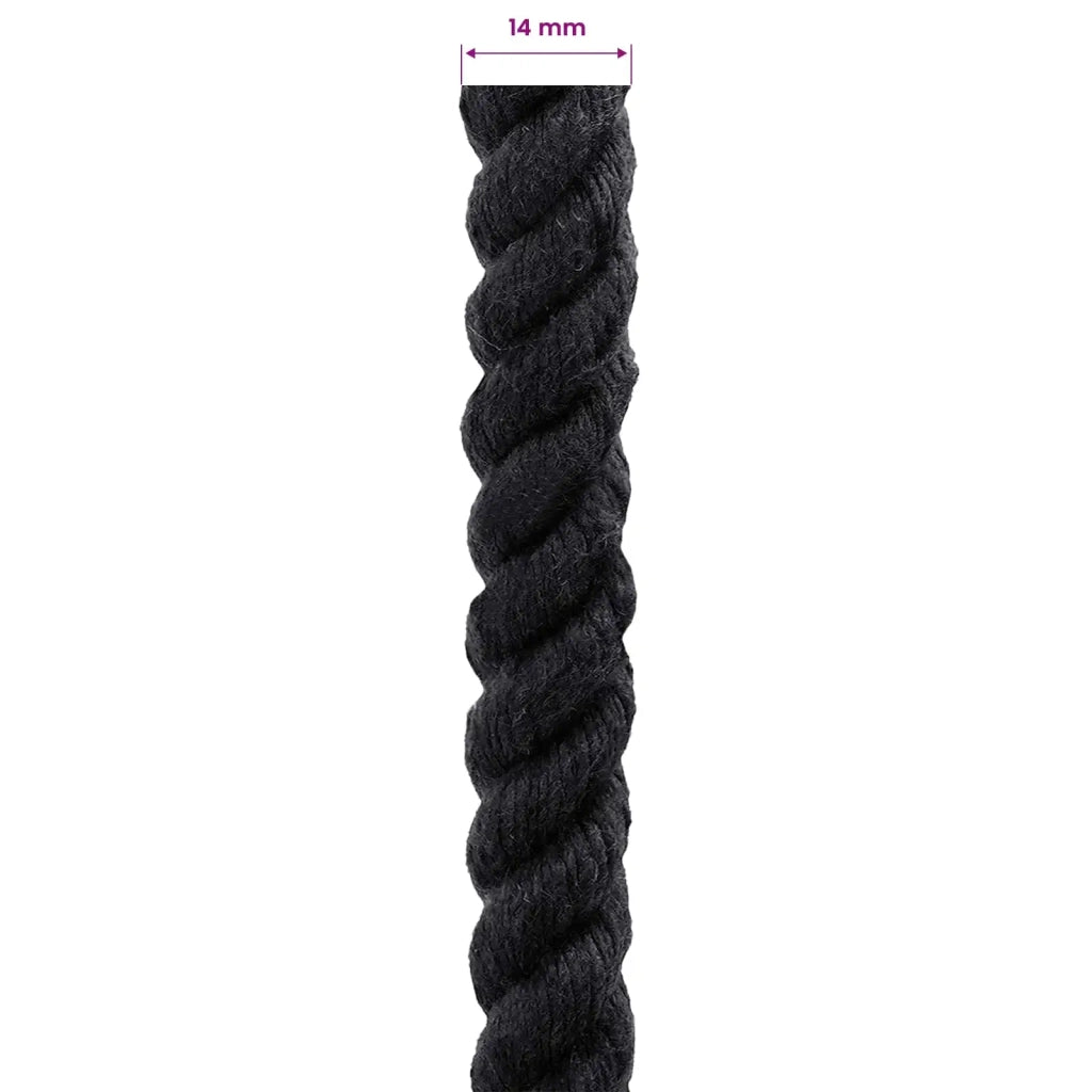 Corda Nero 1,4 x 1,4 x 25000 cm Cotone 42011820