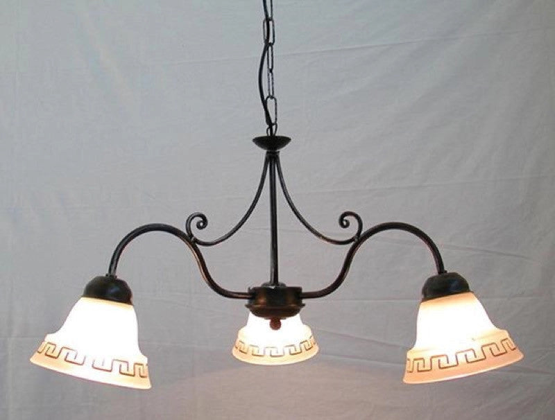 LAMPADARIO ATENA A 3 LUCI LANTERNA APPLIQUE LAMPIONE LAMPADE