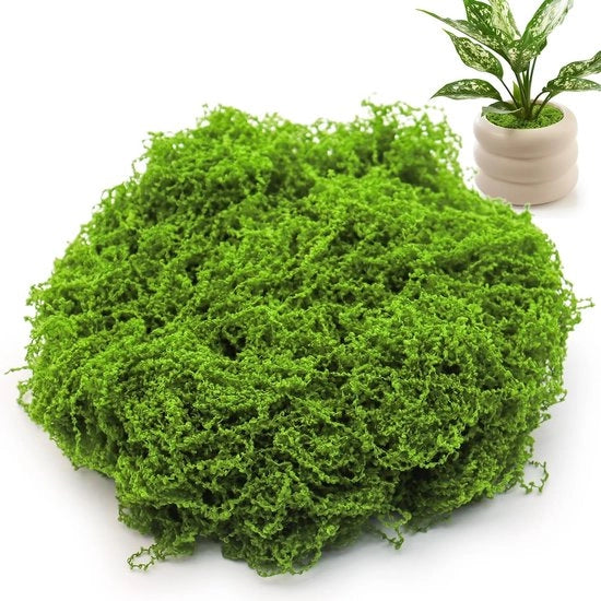 Decorazione con Mos Artificiale 200g, 1 pinza inclusa, gratuita, Mos Artificiale per Decorazione, Utilizzato per scene della Risurrezione di Gesù, acquari, vasche per pesci, decorazione d'interni, decorazione artigianale, ecc.