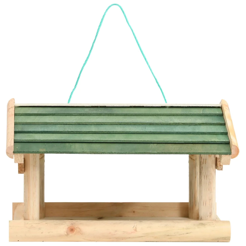 Mangiatoia per Uccelli in Legno Massello 35x29,5x21cm CFW5339743