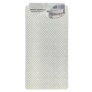 Trade Shop - Tappeto Antiscivolo Effetto Intrecciato Bianco Per Vasca Da Bagno Doccia 35x69.5cm 10794 -