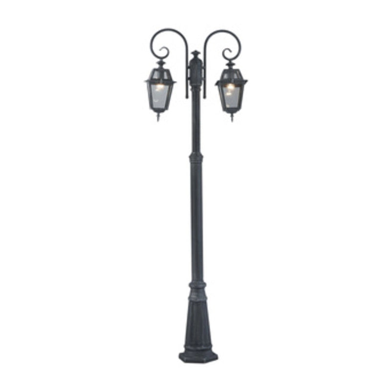 LAMPIONE MILANO A 2 BRACCI GRIGIO GHISA- I GIARDINI DEL RE- 1,0 pz