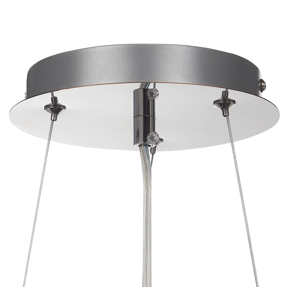 Lampadario in ferro cromato con cristalli di vetro Illuminazione in stile glamour Soggiorno Sala da pranzo