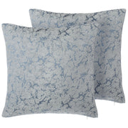 Set di 2 cuscini decorativi in poliestere grigio effetto craquelé 45 x 45 cm motivo screpolato accessori decorativi astratti