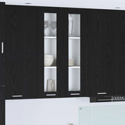 Armadio pensile con porta Riga Rovere Nero 60 x 31 x 100 cm 884387