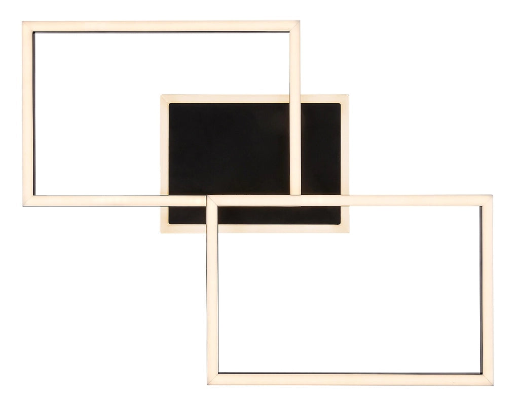 Plafoniera LED Rabalux Athelstan 40W nero opaco 50cm