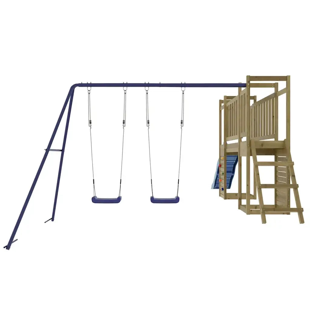 Set da Gioco da Esterno in Legno di Pino Impregnato