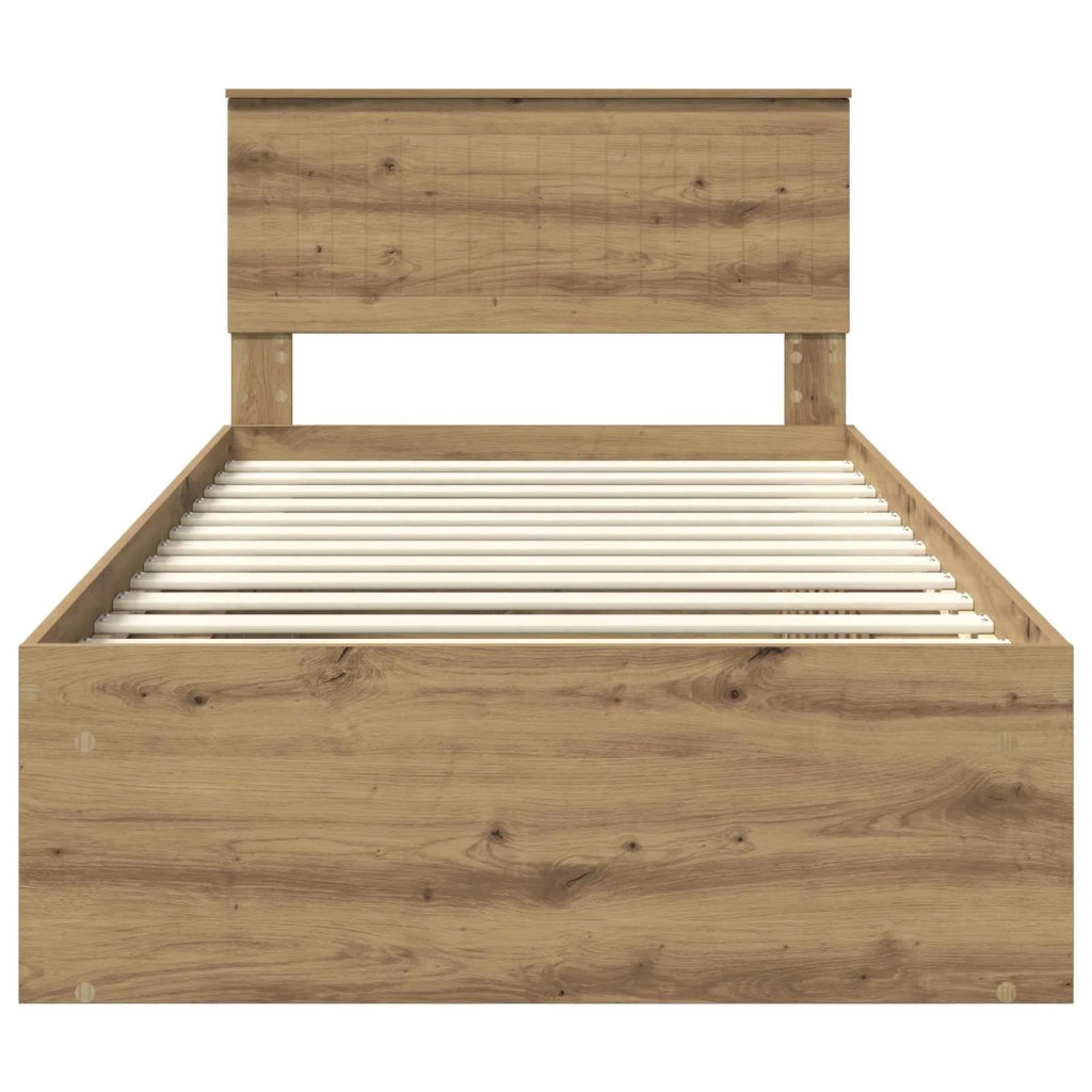 Struttura del letto Rovere Artigianale 100 x 200 cm