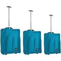 Set 3 Valigie Morbide Trolley da Viaggio Bagaglio a Mano con Ruote h50-55-60 cm