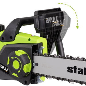 Motosega Elettrica 2400W Sega a Catena Taglio 40cm Legna Rami con Freno e olio