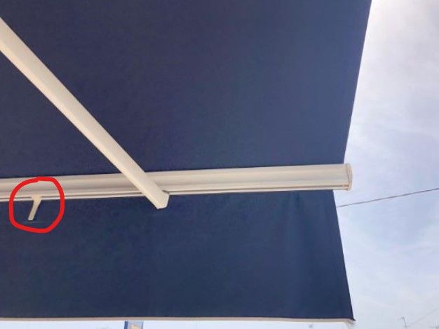 Piattina di chiusura per terminale tende modello 8000