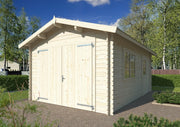 Garage in legno non trattato Tony 350X520