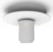 ALESSIA-1LB Lampada da soffitto struttura bianca tonda senza vetri attacco E14