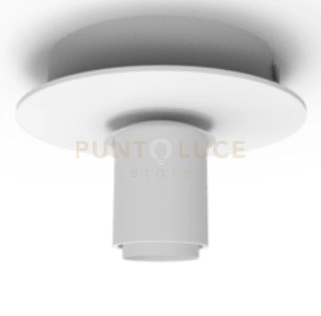 ALESSIA-1LB Lampada da soffitto struttura bianca tonda senza vetri attacco E14