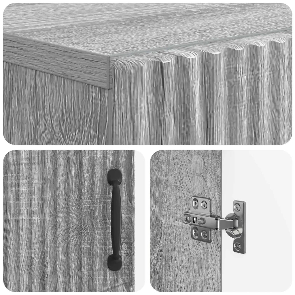 Mobile per scarpe HOORN 59,5 x 39,5 x 87 cm Sonoma grigio 897311