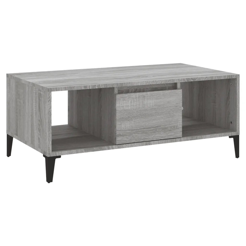 Tavolino Salotto Grigio Sonoma 90x50x36,5 cm Legno Multistrato 821074