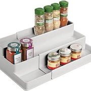 Sostegno per Cassetto - Sostegno per Cassetto Estendibile - Sostegno per Cassetto Flessibile - Cassetto per Erbe - Colore Grigio Chiaro