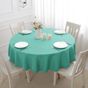 Tavolo da giardino copri tavolo da esterno 140 cm azzurro acqua resistente copri tavolo da esterno copri tavolo tessuto decorativo per festa, compleanno, giardino, primavera, estate, terrazza, balcone, matrimonio, Pasqua