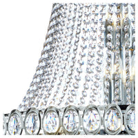 Lampadario Classico Louis Phillipe Acciaio Cromo Vetro 28 Luci E14