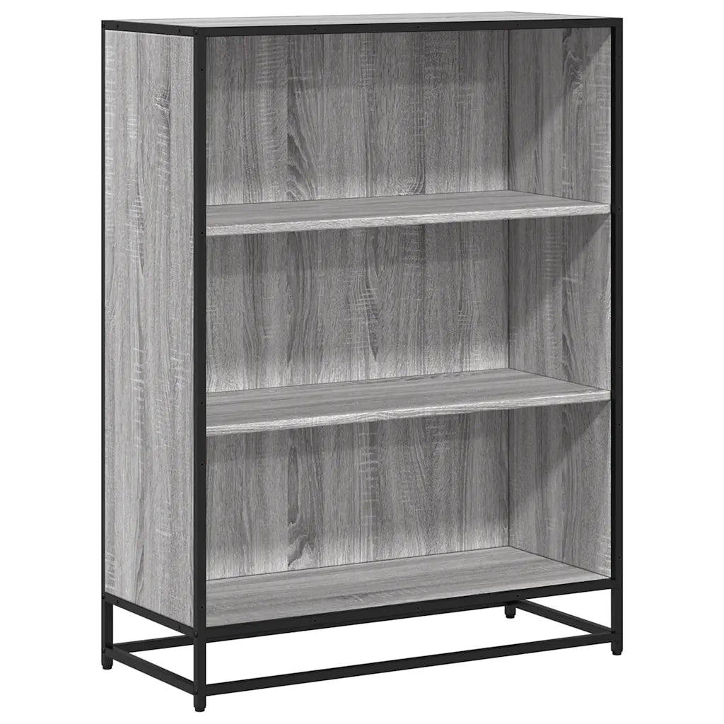 Libreria Grigio Sonoma 80,5x35x107,5 cm in Legno Multistrato 849122