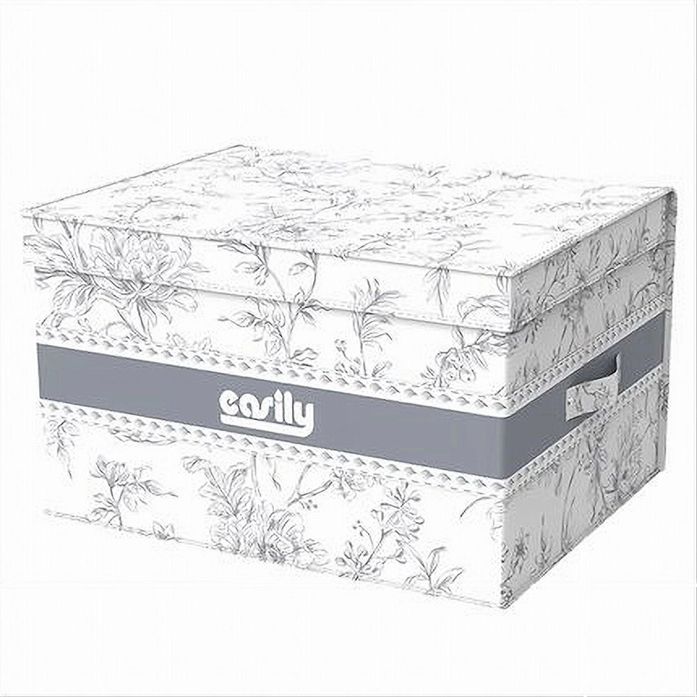 Trade Shop - Box Portatutto Scatola Salvaspazio Contenitore Organizer 35x30x20cm Fantasia 87314 -