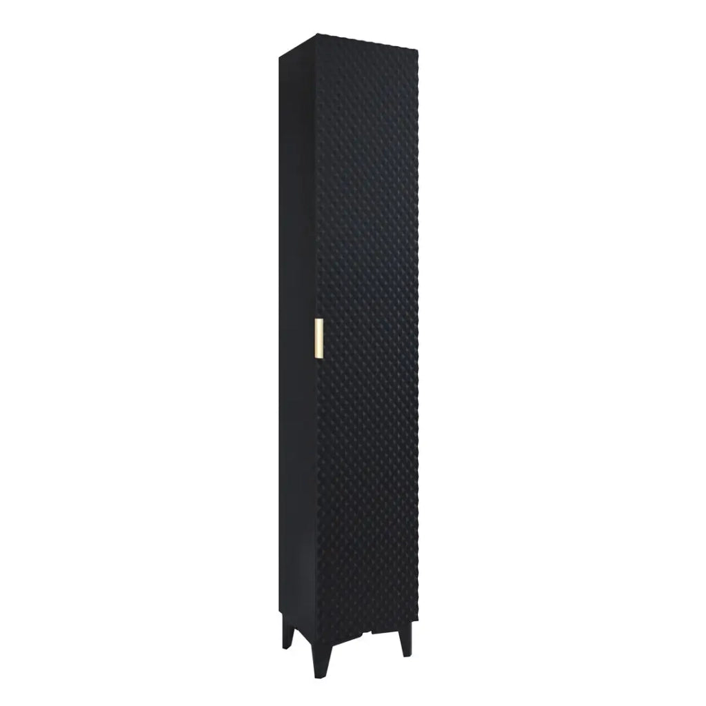 Set di 2 mobili da bagno collezione CHIC colori nero e dorato. Mobile sotto lavabo