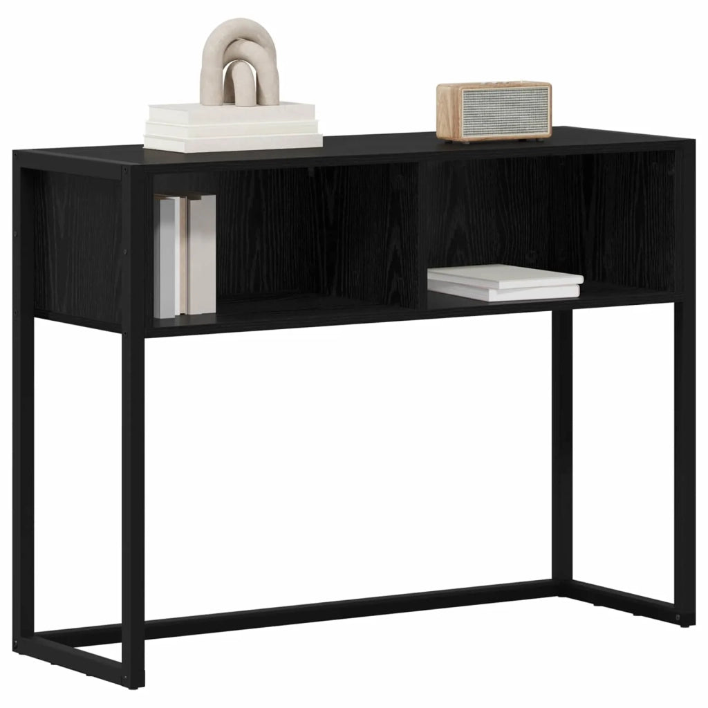 Tavolino Rovere Nero 100 x 36 x 75 cm Legno ingegnerizzato 886690