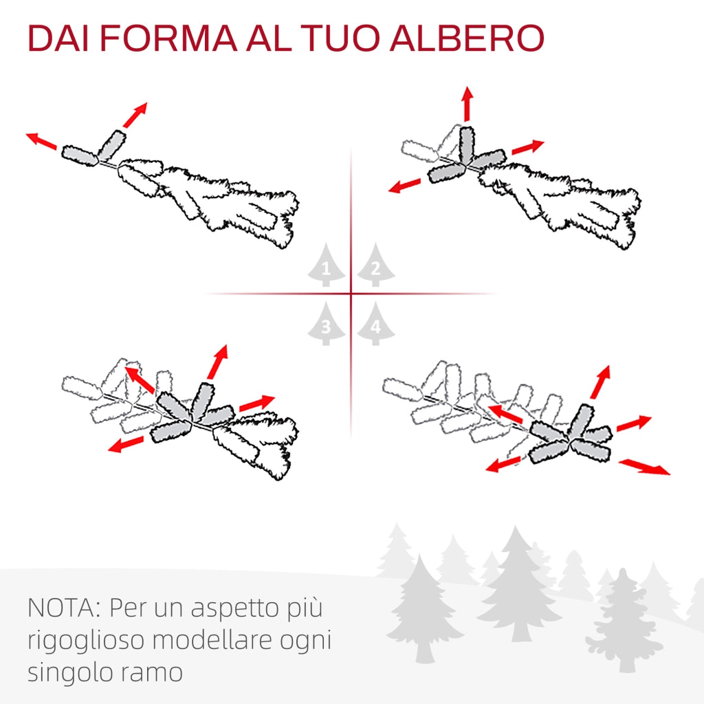 Albero di Natale Mini 55cm ¨C zephmum ¨C PVC, Base in Cemento e Iuta