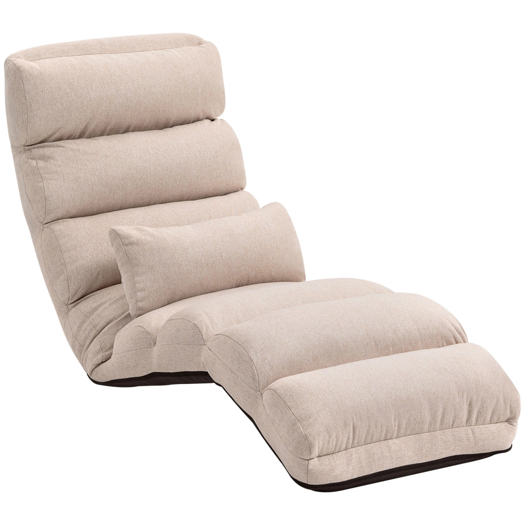 Poltrona reclinabile ¨C zephmum ¨C beige, 58x119x78 cm