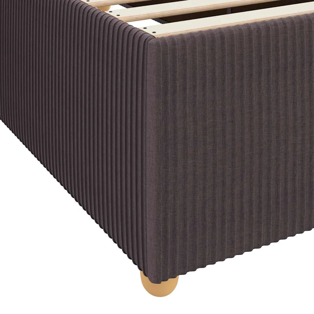 Struttura del letto-Giroletto Marrone Scuro 90 x 200 cm Tessuto 876505