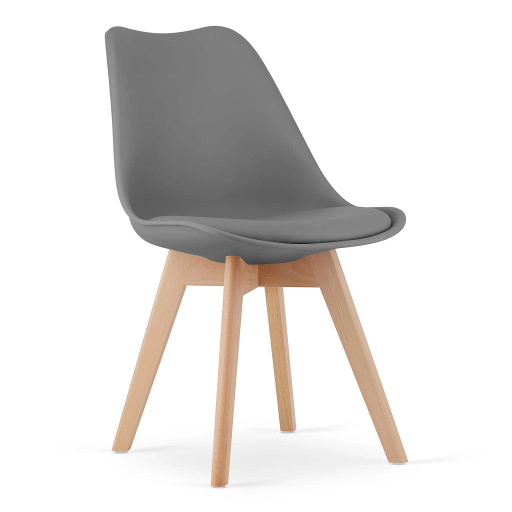 Sedia VALORA RIXK Graphite - Design ergonomico per soggiorno x2