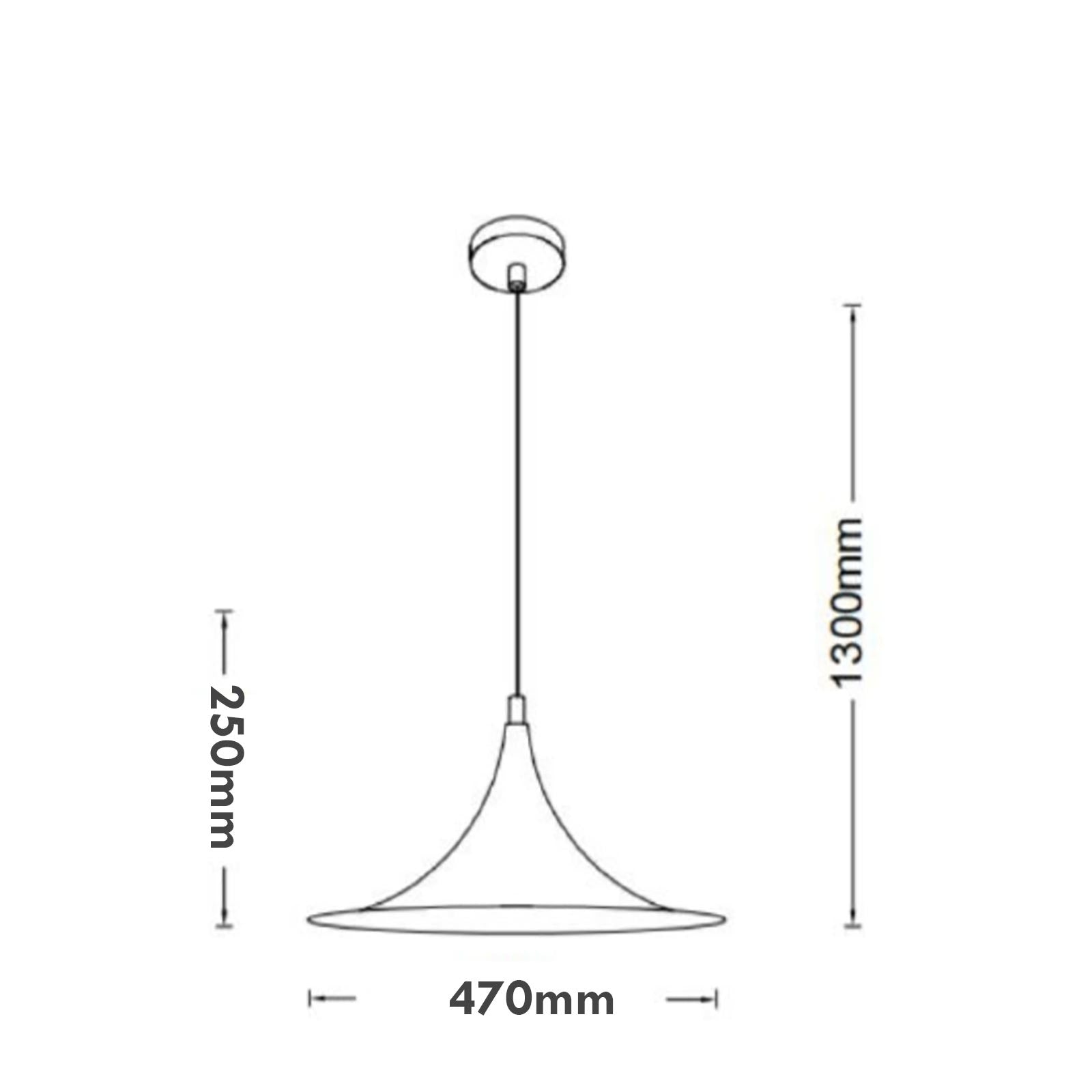 Lampadario industriale LED E27 cappello strega pendente vintage minimal tromba luce tavolo cucina pizzeria ristorante 230V BIANCO