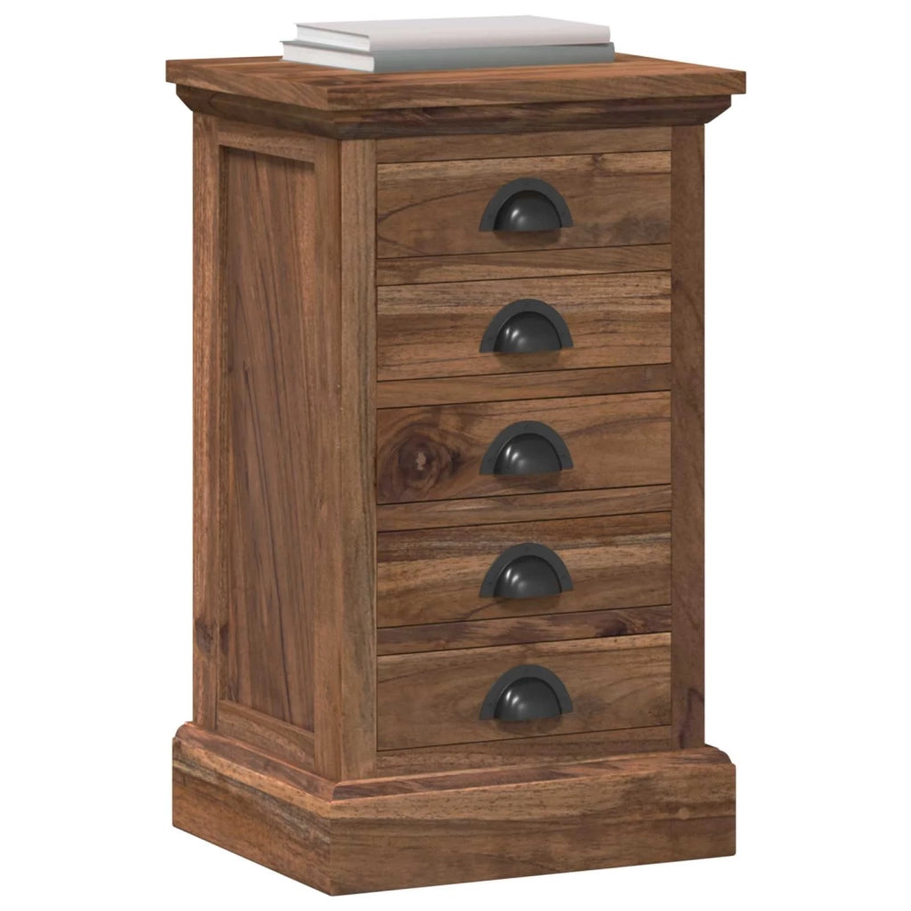 Cassettiera Naturale 35 x 30 x 60 cm Legno di teak solido 42017960